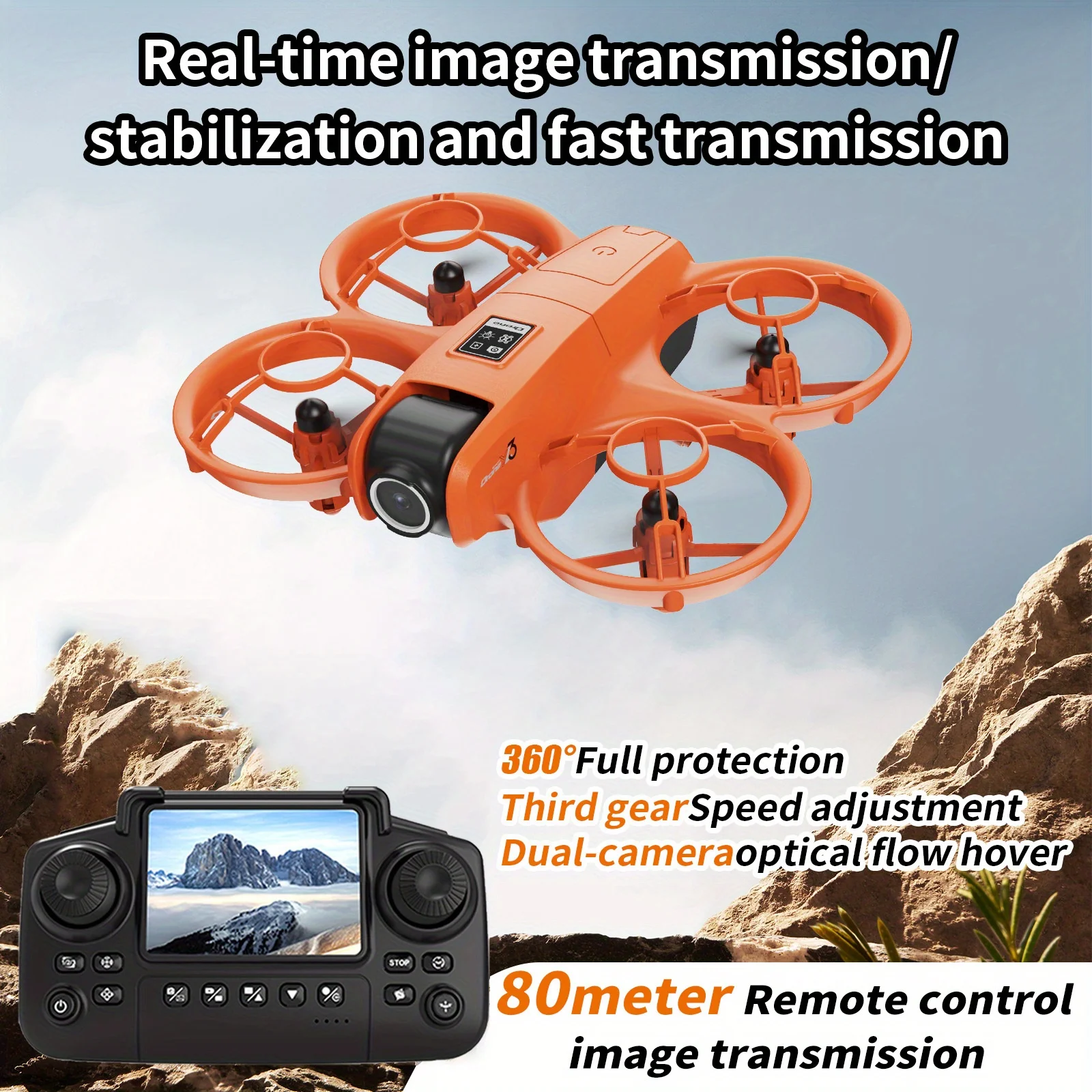 Drone Camera 4K - YL3 Foldable Travel Drone, HD Dual