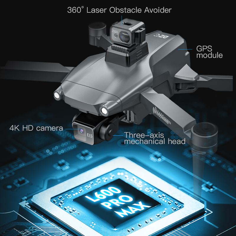 L600 PRO MAX Professional Thre - đánh giá và giá Drone Camera 4K